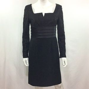 Valerie Black Embroidered Beaded Dress